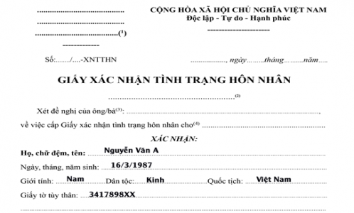 Quy định về giá trị sử dụng của Giấy xác nhận tình trạng hôn nhân